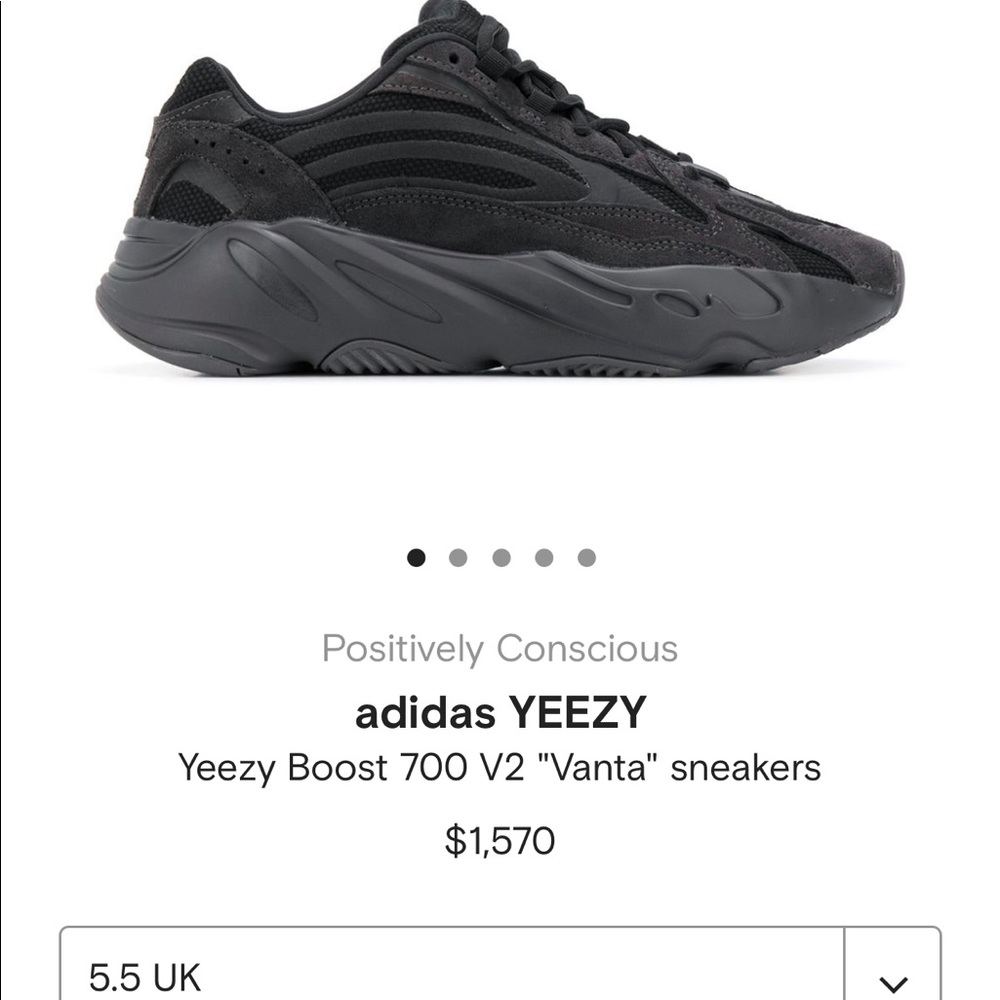 Authentic Yeezy Boost 700  V2  US 5 1/2 - Picture 5 of 11